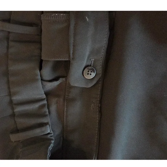 Talbots Black Wide Leg Cropped Pants Womens Size 12 - Picture 8 of 9